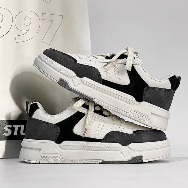 Low Top Trendy 2023 Spring New Retro Ins Minority Sports And Leisure Small White Men's Board Shoes Thick Bottom_desvips.com