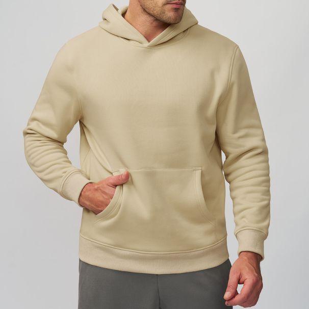 KOOSSOASIS Men's Fleece Sweatshirt Sports Casual Hoodie Heavyweight Soft Commuting Travel Outdoor Top 1204_desvips.com