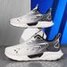 Male And Female Couple's Night Light Popcorn Air Cushion Sports 2024 Spring New Fashion Casual Breathable Running Shoes_desvips.com