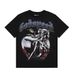 Skull Washed Summer Ins High Street Dark Style Unisex T-Shirts_desvips.com