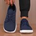 Sneakers Toe Barefoot Casual Wide Last Fashionable Canvas Black Flat Board Breathable Mesh Men's Shoes_desvips.com