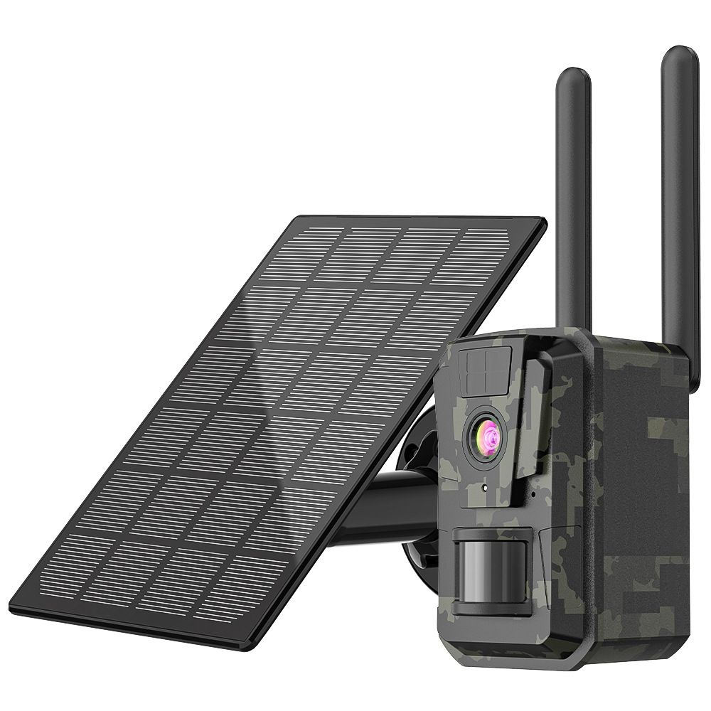 4G HD 2K Hunting Solar Camera Built-in SIM Card US EU Version Ultra Clear Night Vision Two-way Voice_desvips.com
