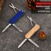 Stainless Steel Multi-Function Outdoor Tool Swiss Three-Blade Pocket Folding Mini Portable Small Knife_desvips.com
