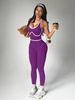 Women's Sports Yoga Bodysuit Color Block One Piece Fitness Wear Gym Clothes For Women_desvips.com
