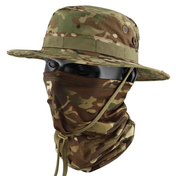 Summer Camouflage Tactical Beanie Set Multifunctional Magic Headscarf Fishing Fisherman Hat Protective Breathable_desvips.com