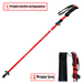 New Light Short Folding Hiking Pole, Aluminum Alloy Retractable Cane, Outdoor Hiking Hiking Equipment Crutch Stick_desvips.com