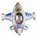Kids Airplane Inflatable Swim Ring Thickened PVC Pool Float With Anti-Tip Design & Steering Wheel (Includes Repair Kit & Hand Pump)_desvips.com