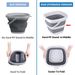 Collapsible Bucket, 5L 1.3Gallon For Household Outdoor Car Washing Tub Plastic Foldable Portable Camping Beach Sand Water Pot Pail Space Saving Square_desvips.com