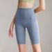Women's Yoga High Waist Hip Lift Tight-Fitting Outdoor Fitness Mid-Length Running Cycling Nylon Sports Shorts_desvips.com
