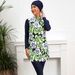 Muslim Swimsuit Long Sleeve Trousers Three Piece Conservative Sunscreen Burkini With Chest Pad_desvips.com