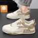 Men's New Summer Breathable Black And White Panda Sneakers Men's Casual Sports Thick Bottom Non-slip Mesh Shoes_desvips.com