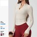 Bare Sleeved Ribbed T Shirt Tight Fitting Stretchy And Slimming Half Zip Training Top for Yoga Wear And Outdoor Sports_desvips.com