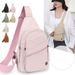 Fashionable Women's Chest Large Capacity,Solid Color Casual Shoulder Multi-Compartment Versatile Outdoor Sports Portable And Breathable_desvips.com