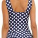 Plus-size Women's Conservative Print One-piece Vintage Swimwear_desvips.com