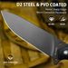 10 Inch Full Tang Tactical Survival Hunting Knife With Sheath_desvips.com