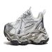 New Product Fashion Sneakers Youth/Men Low Top Lace-Up Breathable Thick Sole Height-Increasing Non-Slip Wear-Resistant Shock-Absorbing Running Shoes_desvips.com