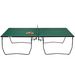 Tischtennisplatte Tischtennis-Set, Klappbar, 8 Rollen, Inkl. Schläger U. Bälle, 274 Cm X 152.5 Cm X 76 Cm, Grün_desvips.com