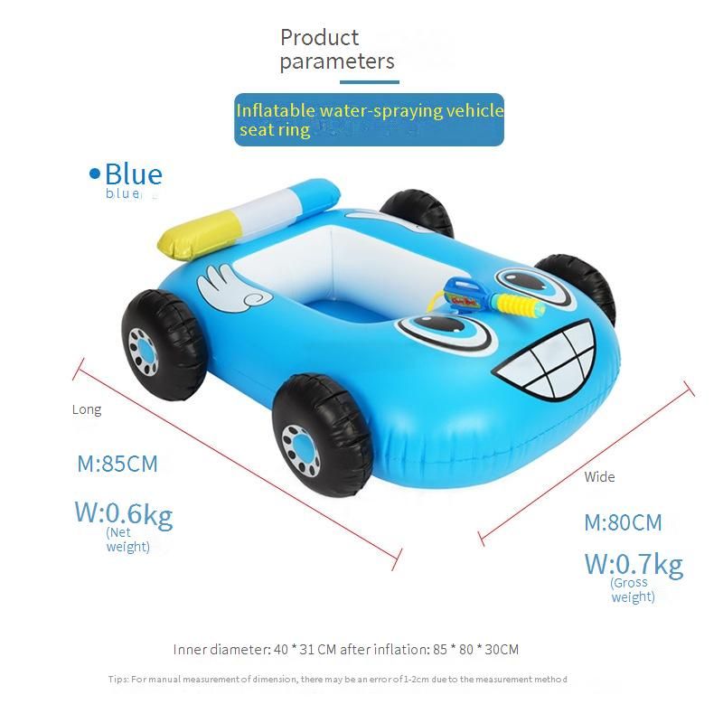 Inflatable Ride-On Water Toy Set Kids Splash Play Car Fire Truck Tank With Water Spray Gun For Pool Beach Backyard Fun_desvips.com