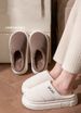 Down Cloth Waterproof Cotton Slippers In Autumn And Winter New Style For Couples Wearing Anti-slip Plush Plush Thickened Warm Shoes At Home_desvips.com