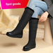 2025 Winter Waterproof Down Cotton Snow Boots Women's Mid-tube Boots Round Toe Thick Sole Thick Fur Comfortable And Warm Cotton Shoes_desvips.com
