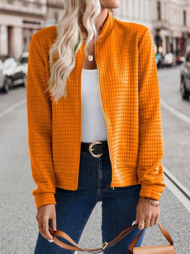 Women's Clothing New Fashion Long sleeved Small Style Tops and Jackets_desvips.com