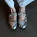 Niche Sier Versatile Round Toe Flat Women's 2025 New Pleated One Strap Shallow Mouth Casual Mary Jane Single Shoes_desvips.com