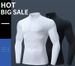 Stand Collar Open Chest Zipper Long Sleeve Tights Fitness Clothes Men's Autumn And Winter Running Fitness Quick Drying Clothes Bottoming Sports Tops_desvips.com