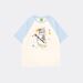 RenMou American Hong Kong Cartoon Raglan Short Sleeved T-shirt For Women With Loose Fit And Small Stature, Korean Style Chic Exclusive Supply_desvips.com
