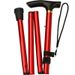 Five Section Folding Ultra Short Trekking Cane Climbing Tourism Mountaineering T Handle Cane Five Speed Adjustment Telescopic Cane_desvips.com
