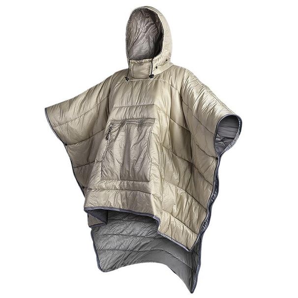Multifunctional Wearable Cloak Sleeping Bag For Travel Hiking Adult Outdoor Camping Down Cotton Dirt-Resistant Machine_desvips.com