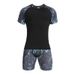 Sports Tights Men's Summer Outdoor Fitness Clothes Suit Quick Drying Men's T Shirt Training Running Elastic Breathable Vest_desvips.com
