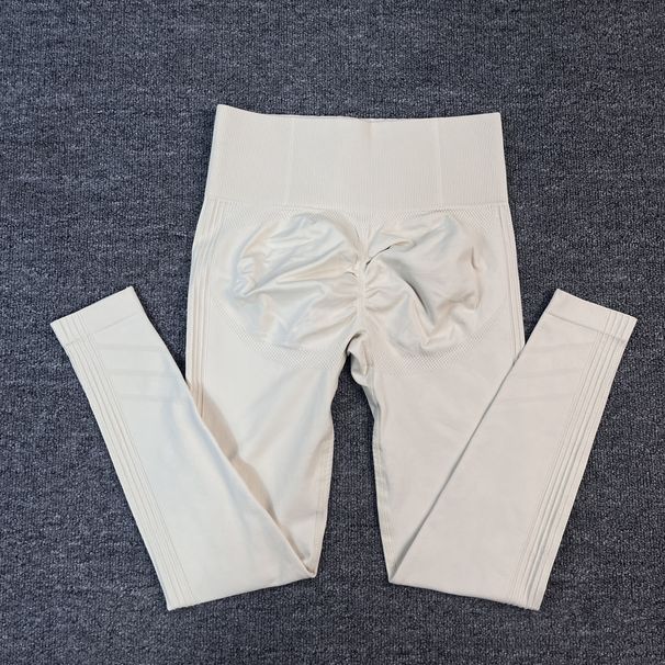 Hot Selling High Waist Tummy Control Butt Lift Yoga Seamless Knitted Breathable Sports Fitness Long Pants For Women_desvips.com