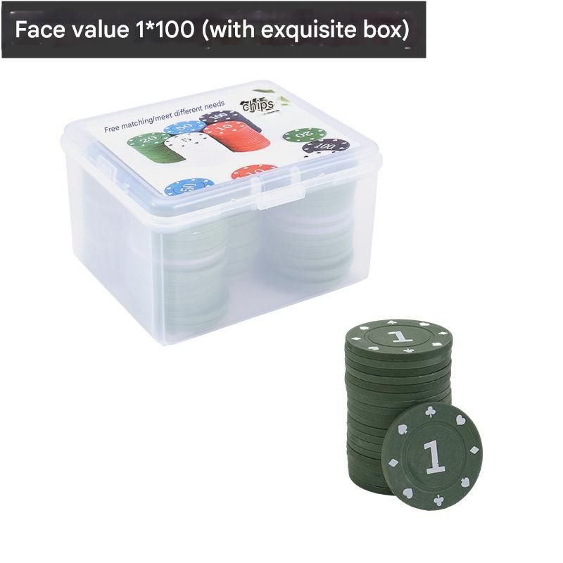 High Quality Single Denomination Poker Chips 100PCS ,Assorted Poker Chip Set 100PCS- For All Gaming Scenarios,Casino & Home Use_desvips.com