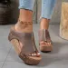 Elegant Women's Thick Heel Sandals - Open Toe, Ankle Strap, Artificial Covered Upper And Lining, Rubber Sole, Summer Set_desvips.com