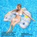 Daisy Inflatable Lounger - U-Shaped Floating Chair With Pillow & Thickened Eco-PVC (Compact Single Person Pool Float For Adults)_desvips.com