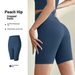 European And American Short Traceless Female Peach Fitness Sports Running Tight High Waist Hip Lifting Yoga Pants_desvips.com