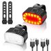 Bicycle Taillight Type C Charging Multi Mode Night Riding Headlight Taillight Set Outdoor LED Riding Light_desvips.com