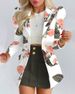 Women's Long Sleeve Blazers Streetwear Flower_desvips.com