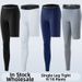 Men's High-Waisted Quick Drying Cropped Athletic Pants Tight Fitting Single Leg Fitness Basketball Training Leggings In Stock_desvips.com