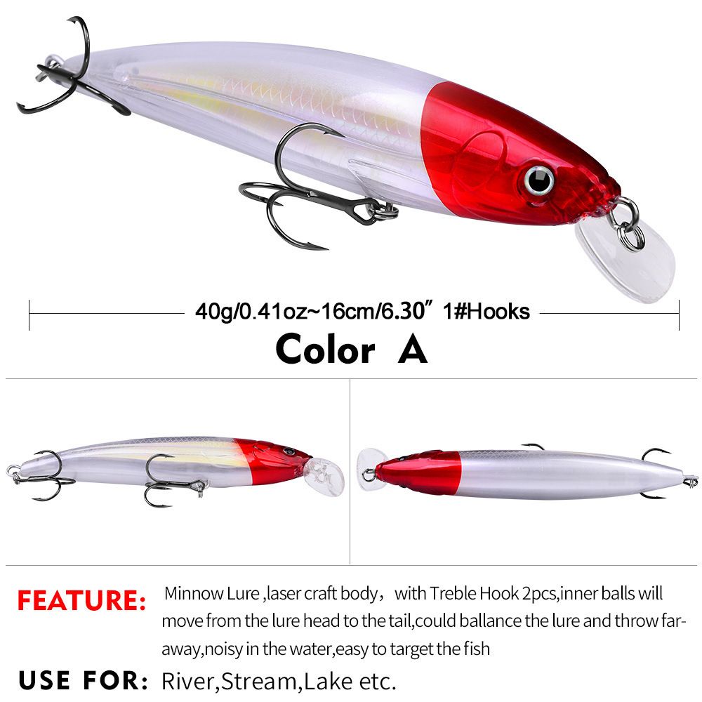 Bionic Floating Lua 16cm 40g Plastic Hard Fishing Bait Long Casting Suspended Minnow_desvips.com