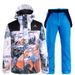 001 New Suit For Men Women, Warm Thickened Korean Style Ski Jacket And Pants Set_desvips.com