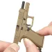 Mini G45 Portable Decorations Tactical Pistol Shape Keychain Hunting Gun Realistic Model Keyring Toy_desvips.com