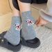 001 Japanee Style Cartoon In Sheep Wool Sleigh Puppy Warm Cute Autumn Winter Thickened Heat Retention Slouch Mid-Calf_desvips.com