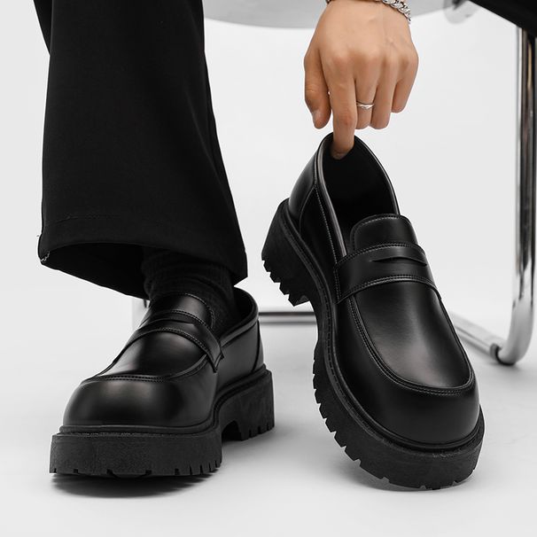 Zuoluo Footwear Industry - Z30 2024 Big Head Leather For Men's Leisure And Business, One Step Padded Bean Shoes_desvips.com
