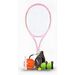 Trainer Outdoor With String Rebound Self-Practice Parent-Child Children's Single Player Tennis Racket Set_desvips.com