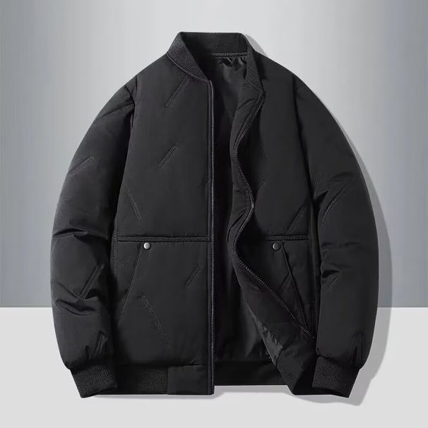 New Autumn Winter Collar, Men's Fashionable And Versatile Outer Warm Cotton Baseball Jacket,_desvips.com