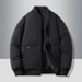 New Autumn Winter Collar, Men's Fashionable And Versatile Outer Warm Cotton Baseball Jacket,_desvips.com