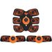 New 6-Pack Shaped Rechargeable Sticker EMS Pulse Intelligent Display Muscle Training Trainer Abdominal Device_desvips.com