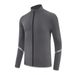 KOOSSOASIS Men's Spring/Autumn Elastic Long-Sleeved Fitness Jacket, Casual Sports Running Stand Collar Zipper Quick-Drying Elastic Top_desvips.com
