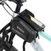 DTUCYCLE Mountain Bike Front Beam EVA Hard Shell Double-Sided Touchscreen Waterproof Phone Top Tube Saddle Bag_desvips.com